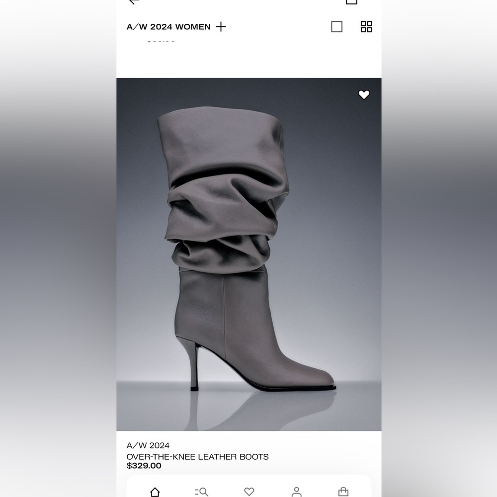 H&M A/W 2024 thigh high boots. Super cute and comfy. Size 9